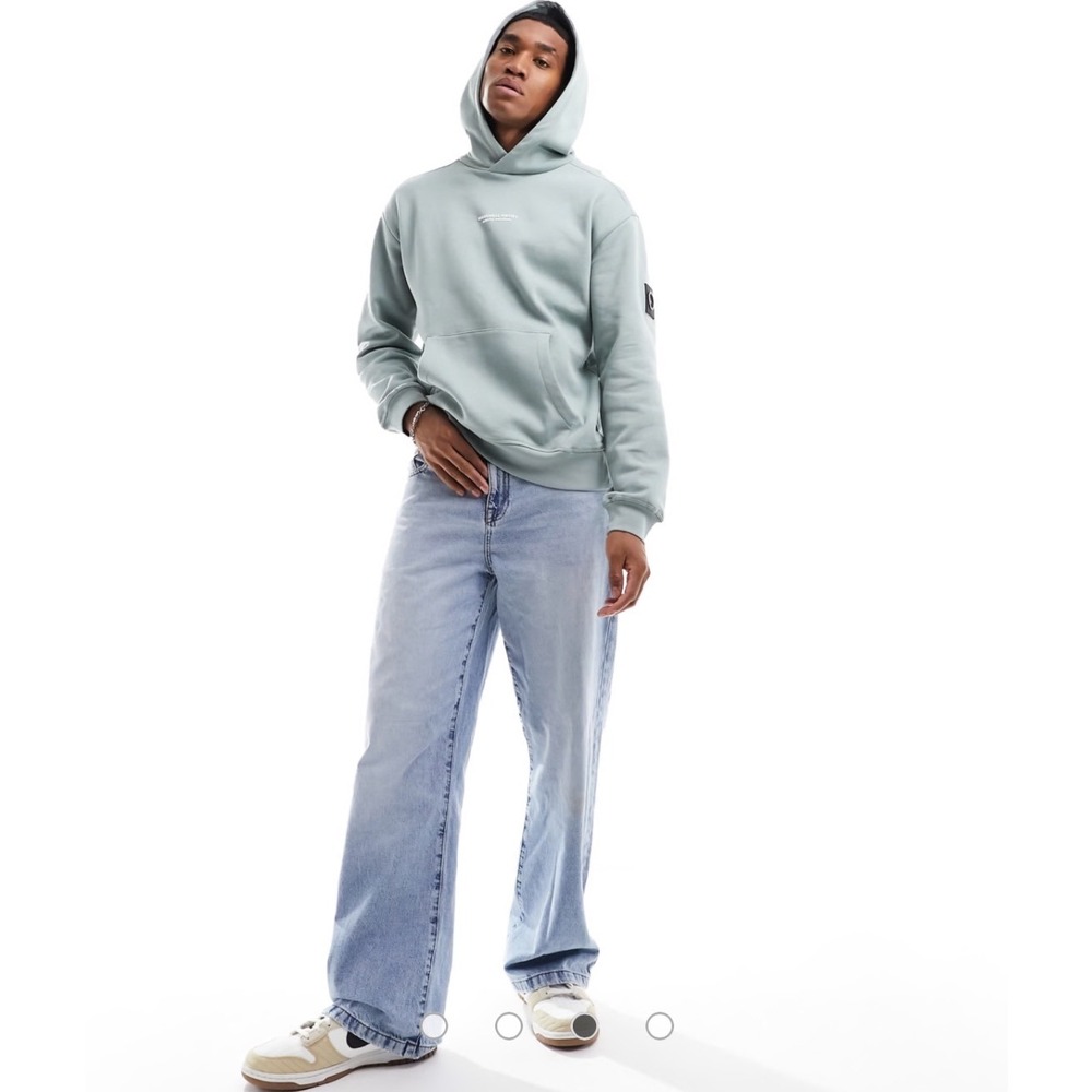 Marshall Artist Siren Hoodie Green Mens MSATM10791 Modern Tailoring Sweatshirt S